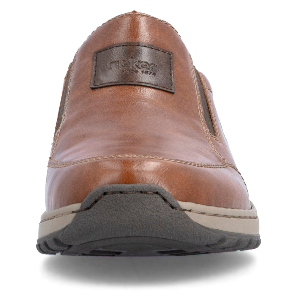 Rieker 03354-23 Mens Wide Brown Elasticated Shoes
