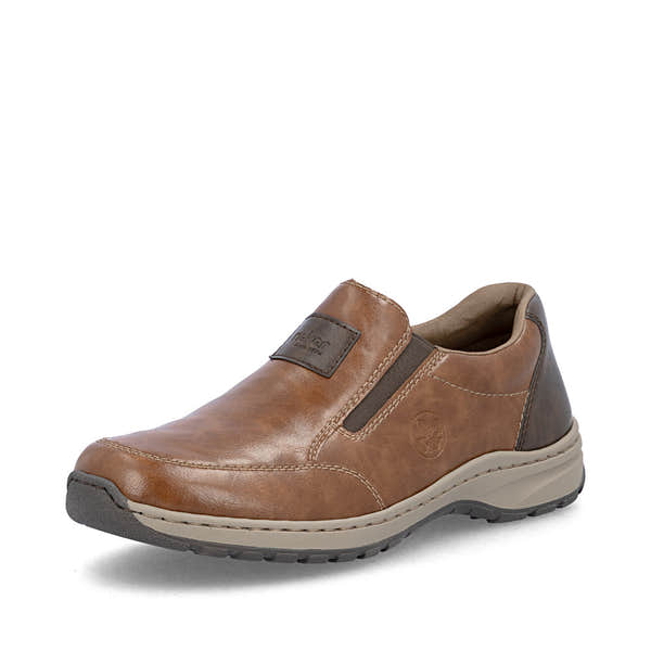 Rieker 03354-23 Mens Wide Brown Elasticated Shoes