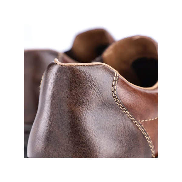 Rieker 03354-26 Mens Brown Leather Slip On Shoes-elevate your sole