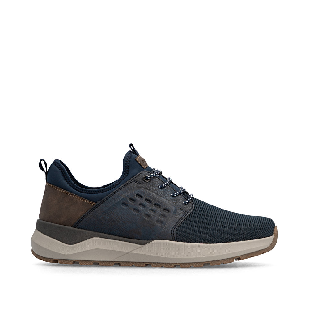 Rieker 06058-14 Mens Wide Navy Elasticated Shoes