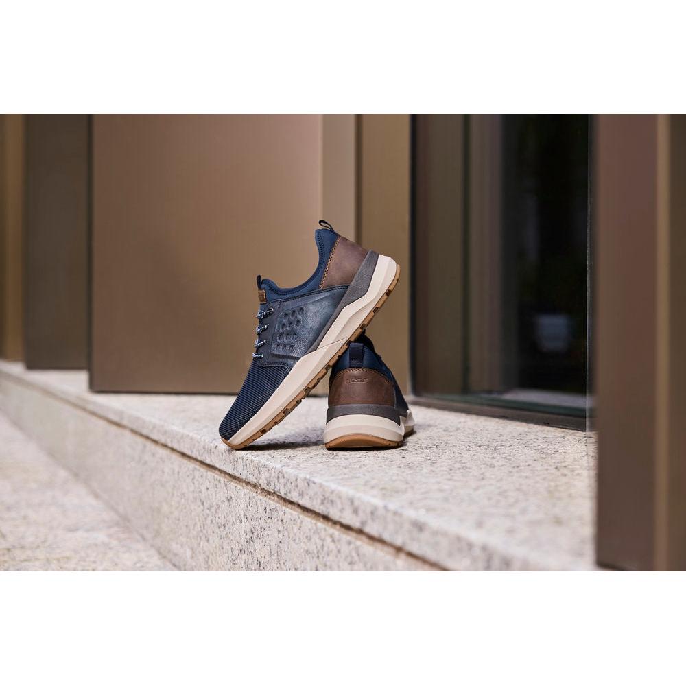 Rieker 06058-14 Mens Wide Navy Elasticated Shoes