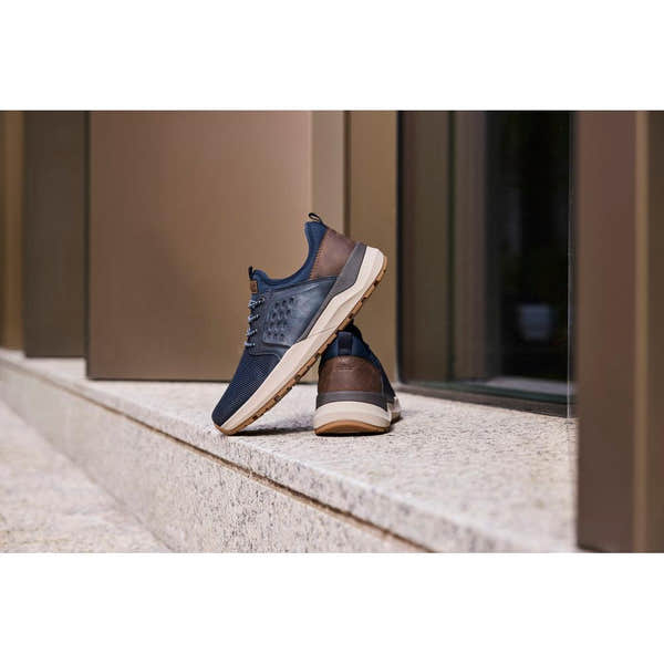 Rieker 06058-14 Mens Wide Navy Elasticated Shoes