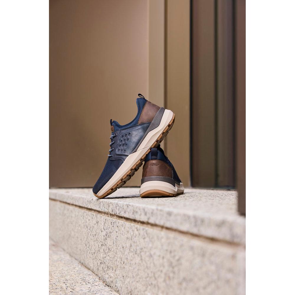 Rieker 06058-14 Mens Wide Navy Elasticated Shoes