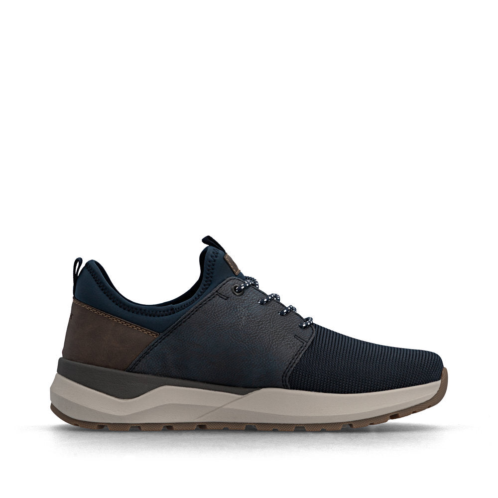 Rieker 06058-14 Mens Wide Navy Elasticated Shoes