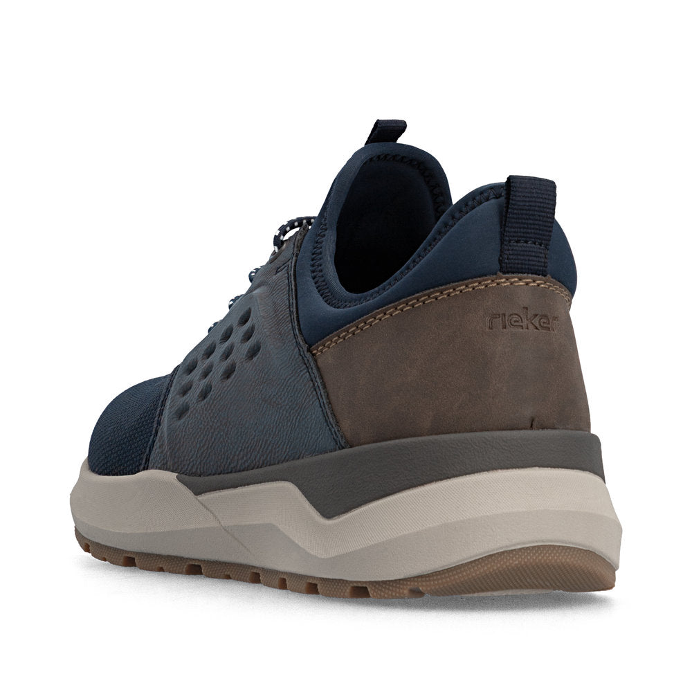 Rieker 06058-14 Mens Wide Navy Elasticated Shoes