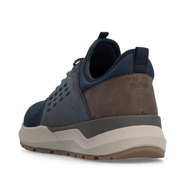 Rieker 06058-14 Mens Wide Navy Elasticated Shoes