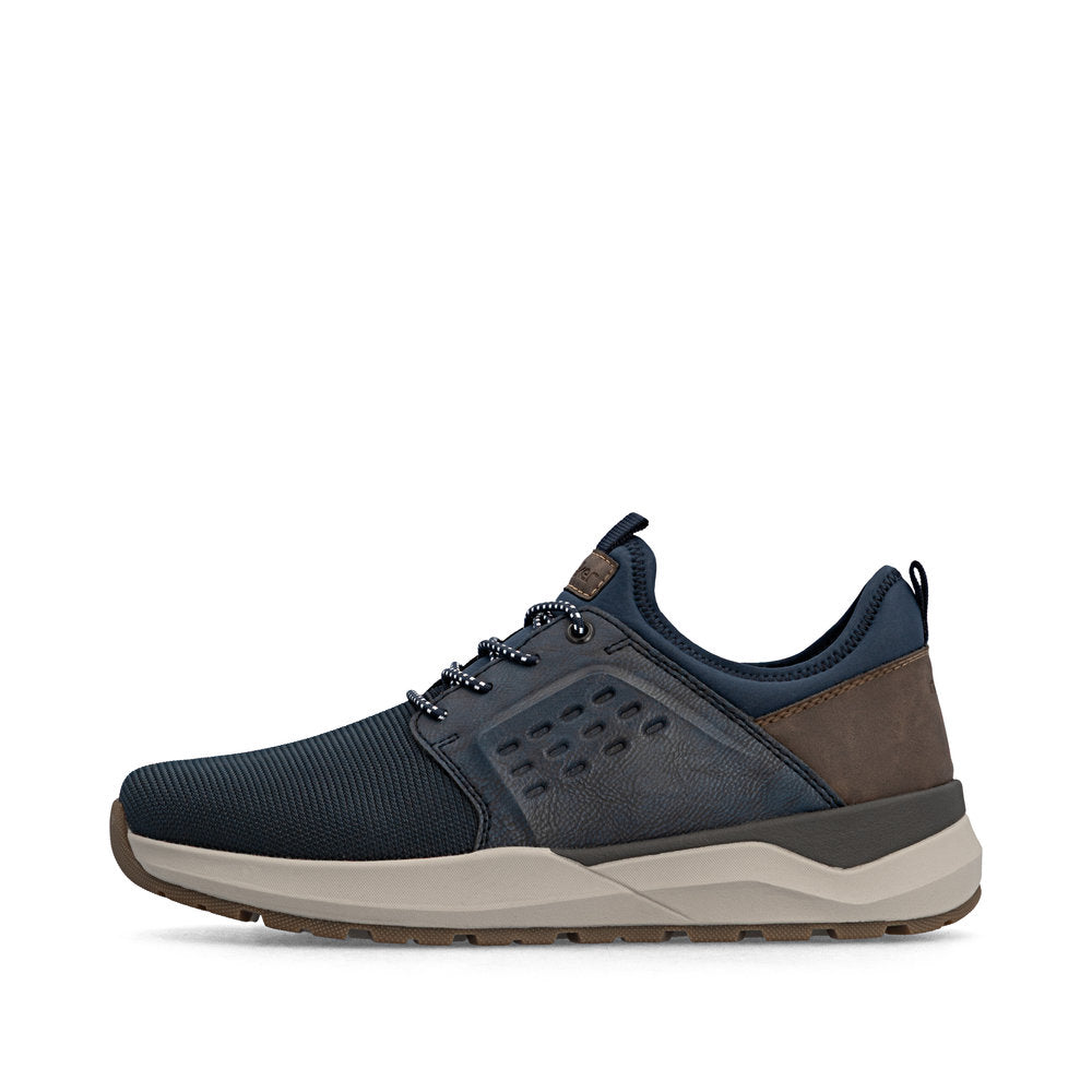 Rieker 06058-14 Mens Wide Navy Elasticated Shoes