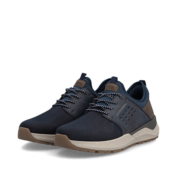 Rieker 06058-14 Mens Wide Navy Elasticated Shoes