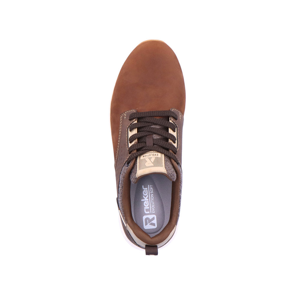 Rieker 07005-22 Mens Brown Lace Up Trainers-elevate your sole