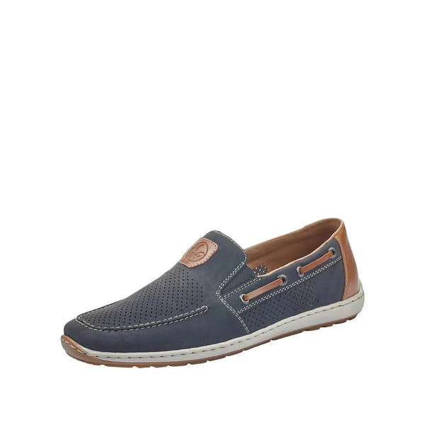 Rieker 08866-15 Mens Navy Wide Fit Casual Slip On Shoes - elevate your sole