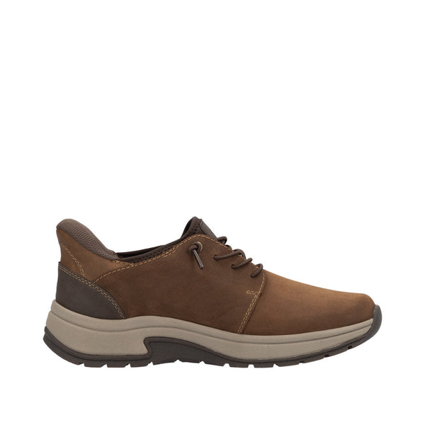 Rieker 11050-22 Mens Wide Brown Wax Suede Hands Free Slip On Shoes-elevate your sole