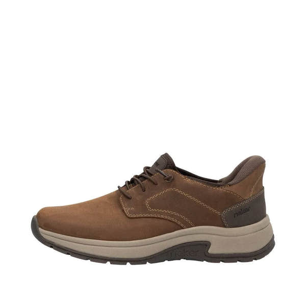 Rieker 11050-22 Mens Wide Brown Wax Suede Hands Free Slip On Shoes-elevate your sole