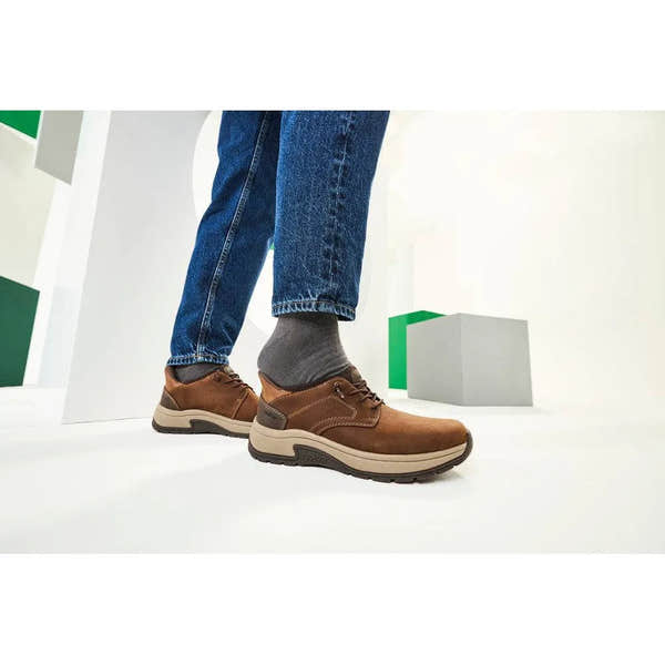 Rieker 11050-22 Mens Wide Brown Wax Suede Hands Free Slip On Shoes-elevate your sole
