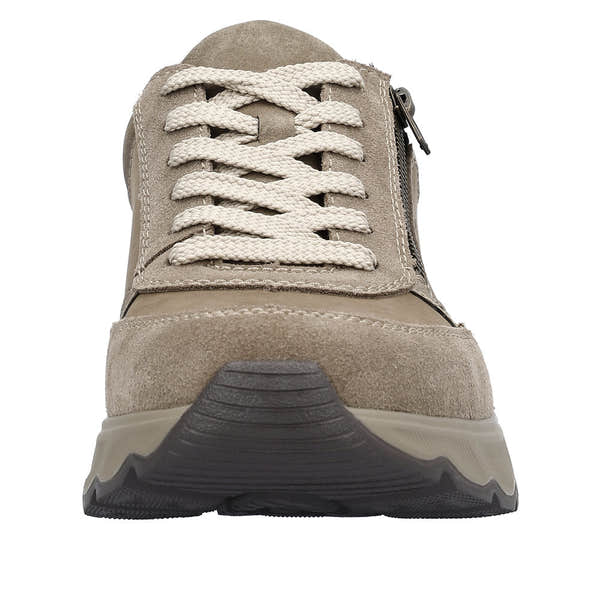 Rieker 11400-25 Bastian Mens Brown Leather Zip & Lace Shoes-elevate your sole
