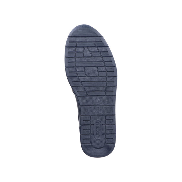 Rieker 11962-14 Titus Mens Navy Blue Leather Slip On Loafers-elevate your sole