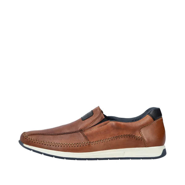 Rieker 11962-25 Titus Mens Brown Leather Slip On Loafers-elevate your sole