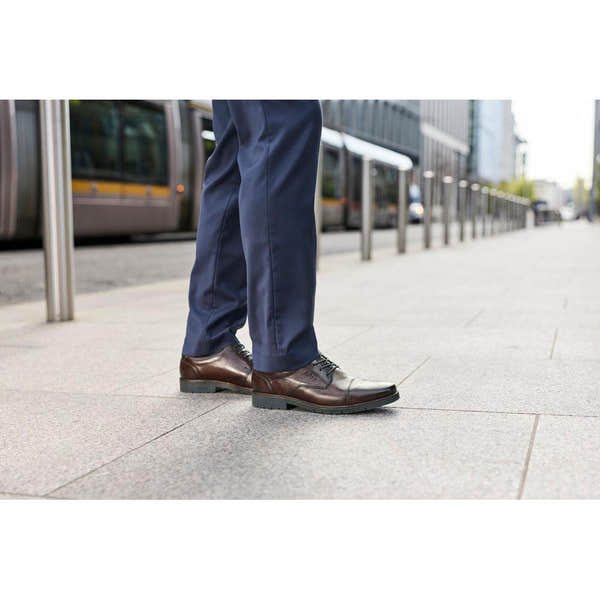 Rieker 13901-25 Mens Wide Leather Lace Up Shoes