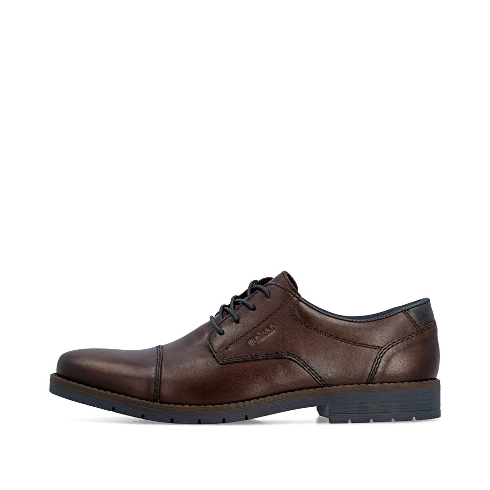 Rieker 13901-25 Mens Wide Leather Lace Up Shoes