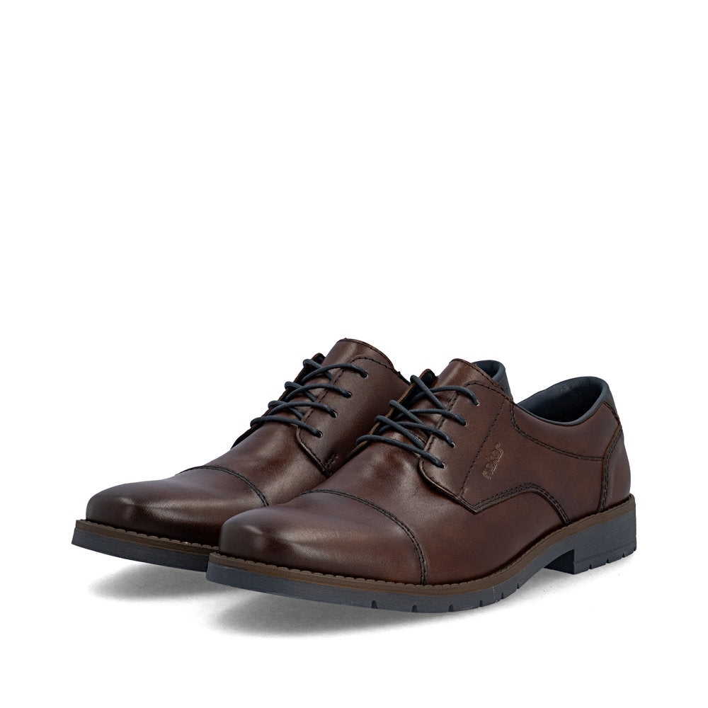 Rieker 13901-25 Mens Wide Leather Lace Up Shoes