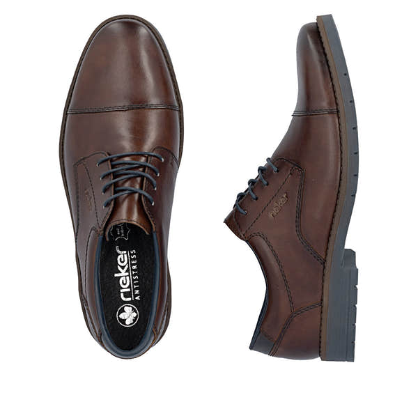 Rieker 13901-25 Mens Wide Leather Lace Up Shoes