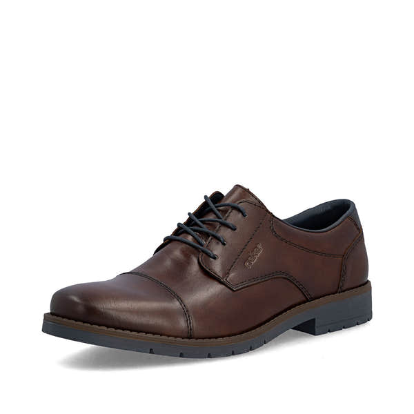 Rieker 13901-25 Mens Wide Leather Lace Up Shoes