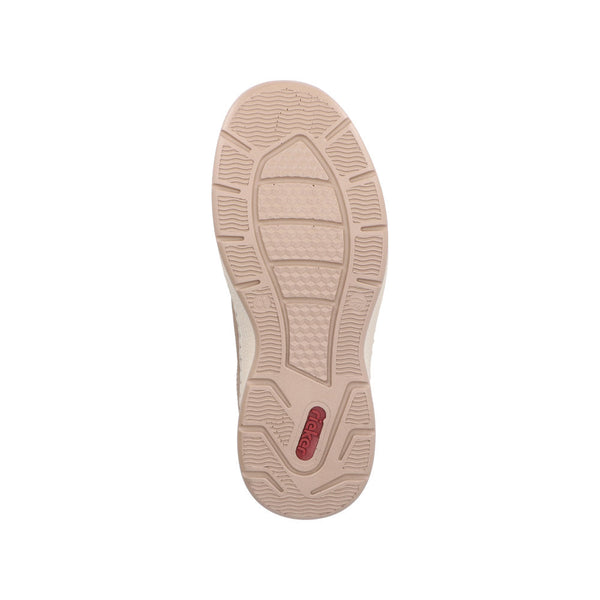 Rieker 14360-25 Mens Taupe Leather & Textile Touch Fastening Shoes-elevate your sole