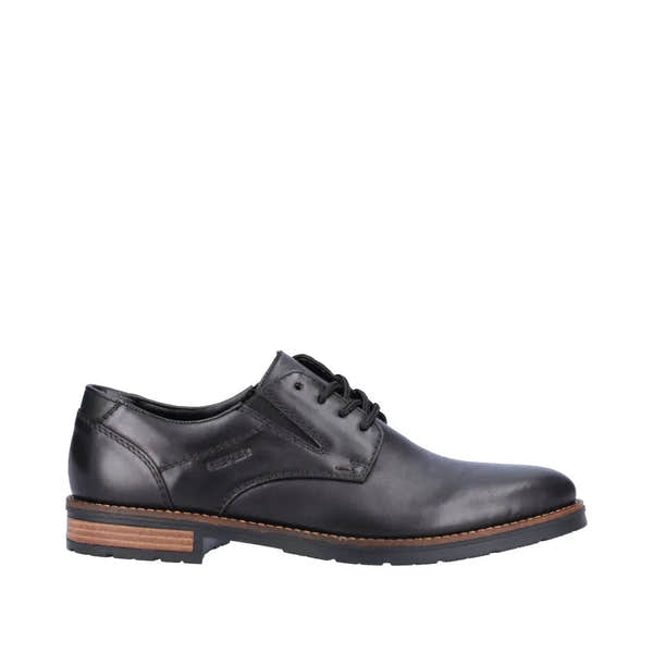 Rieker 14621-00 Mens Black Leather Lace Up Shoes-elevate your sole