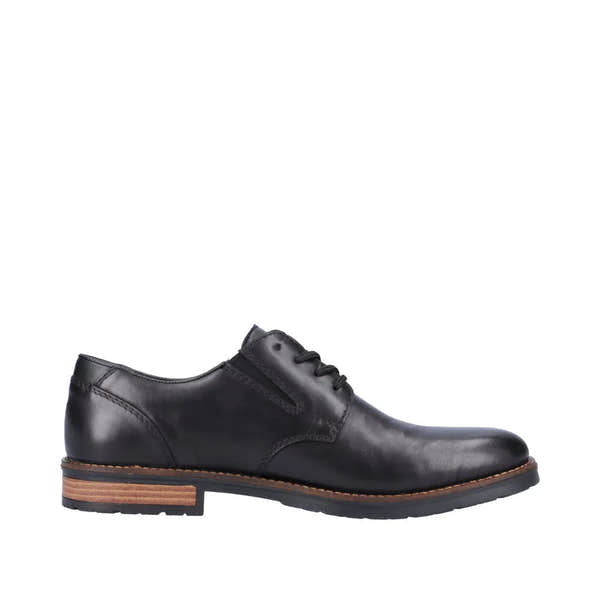 Rieker 14621-00 Mens Black Leather Lace Up Shoes-elevate your sole