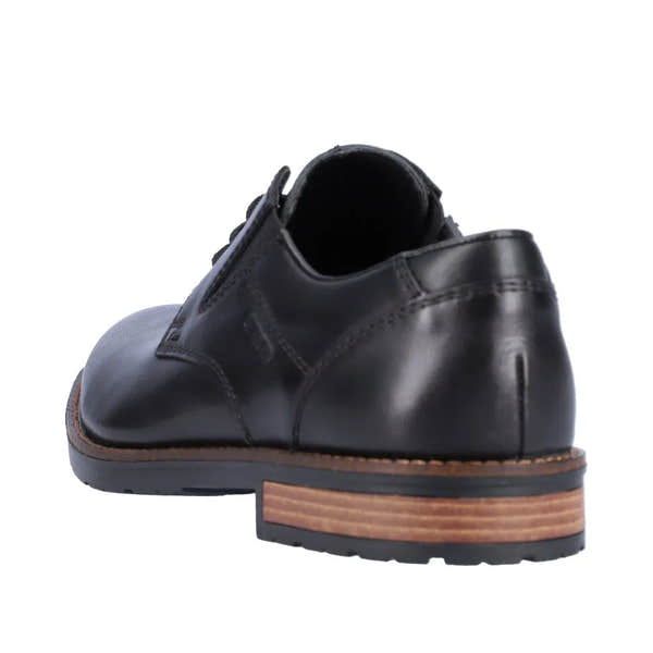 Rieker 14621-00 Mens Black Leather Lace Up Shoes-elevate your sole