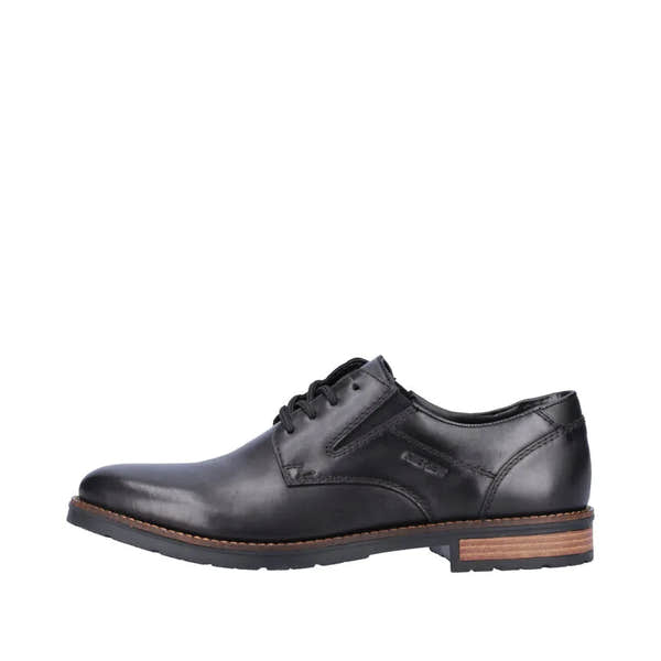 Rieker 14621-00 Mens Black Leather Lace Up Shoes-elevate your sole