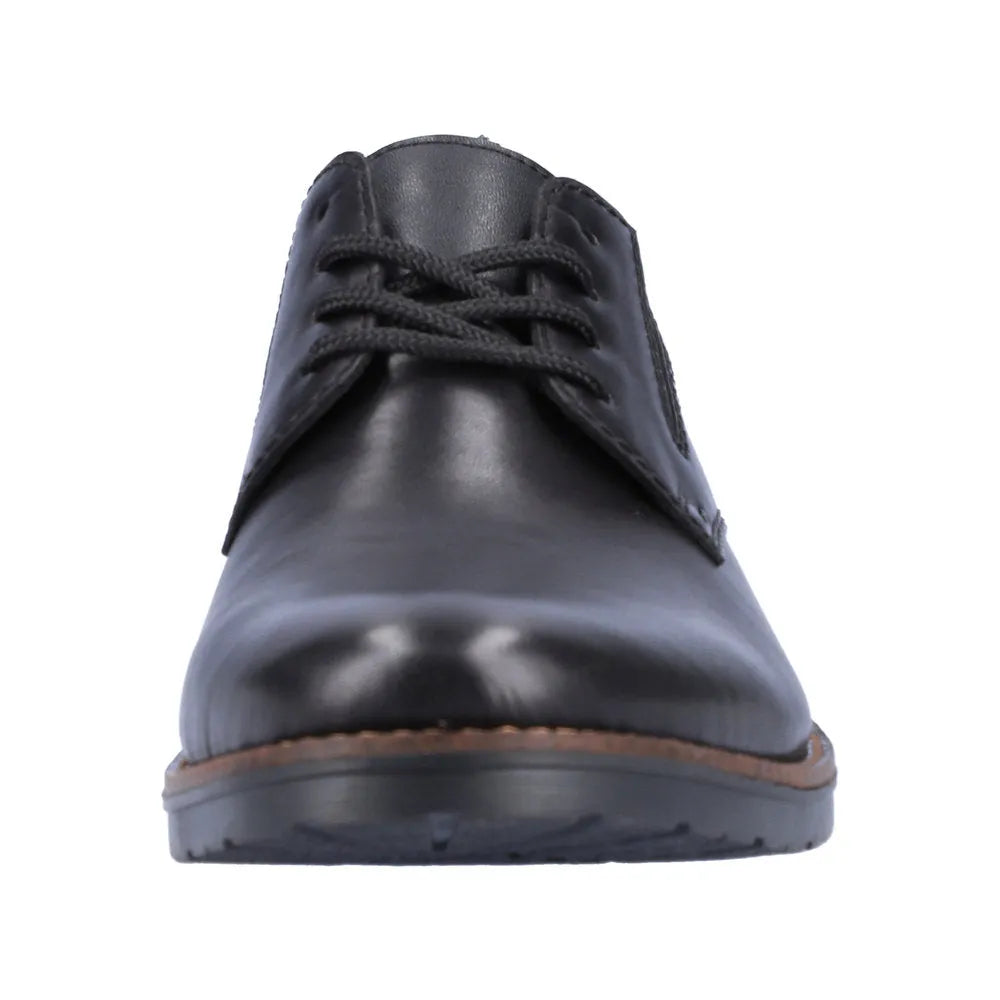 Rieker 14621-00 Mens Black Leather Lace Up Shoes-elevate your sole