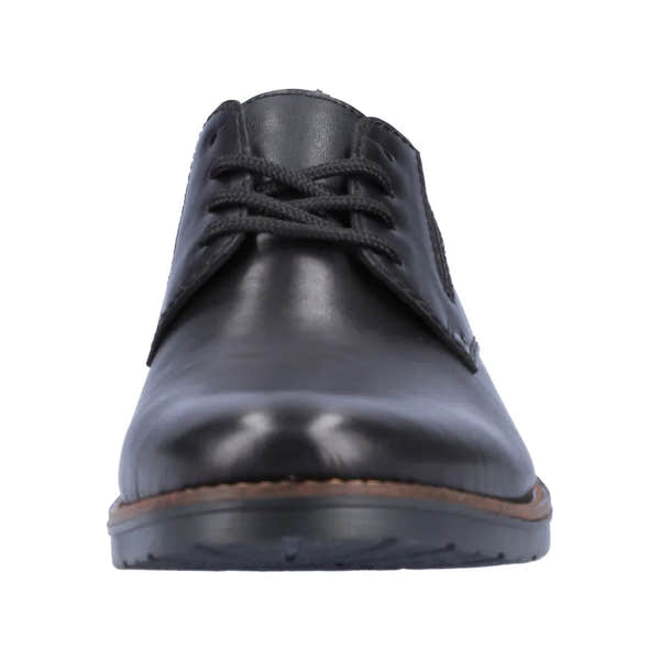 Rieker 14621-00 Mens Black Leather Lace Up Shoes-elevate your sole