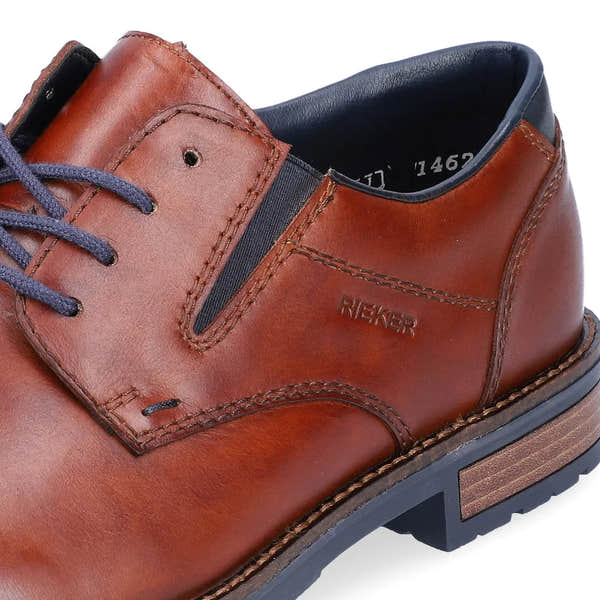 Rieker 14621-24 Mens Brown Leather Lace Up Shoes-elevate your sole
