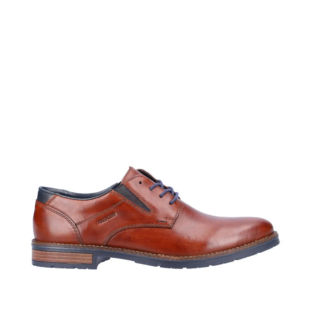Rieker 14621-24 Mens Brown Leather Lace Up Shoes-elevate your sole