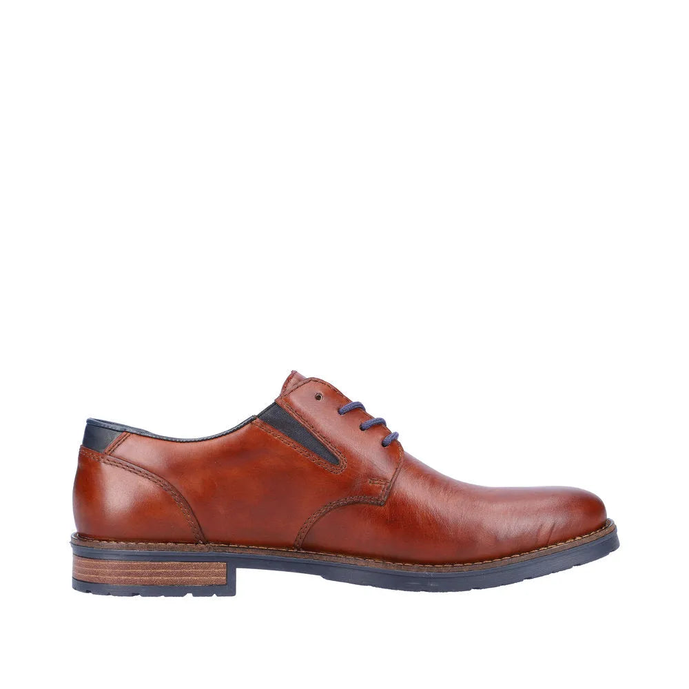 Rieker 14621-24 Mens Brown Leather Lace Up Shoes-elevate your sole