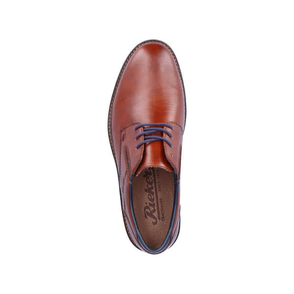 Rieker 14621-24 Mens Brown Leather Lace Up Shoes-elevate your sole