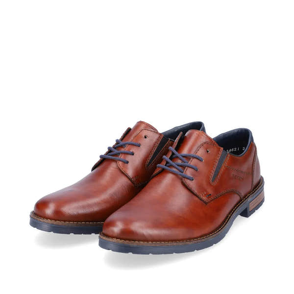 Rieker 14621-24 Mens Brown Leather Lace Up Shoes-elevate your sole