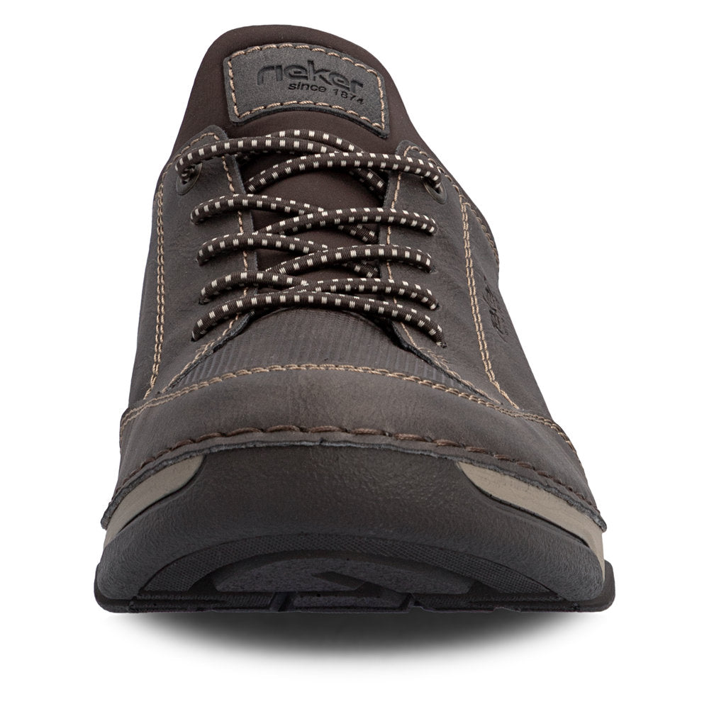 Rieker 15950-25 Mens Wide Grey Elasticated Shoes