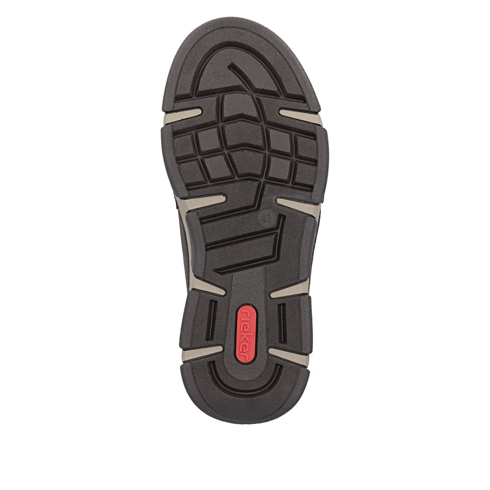 Rieker 15950-25 Mens Wide Grey Elasticated Shoes