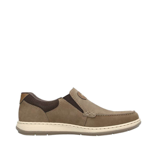 Rieker 17368-25 Randall Mens Brown Leather Slip On Loafers-elevate your sole