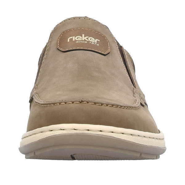 Rieker 17368-25 Randall Mens Brown Leather Slip On Loafers-elevate your sole