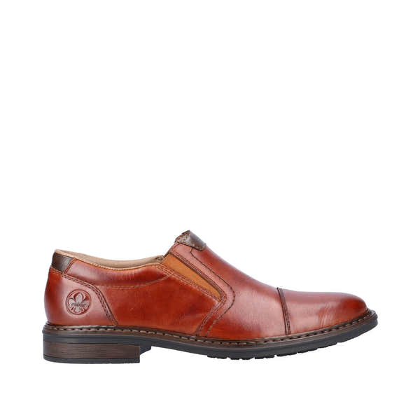 Rieker 17659-23 Mens Brown Leather Slip On Shoes-elevate your sole