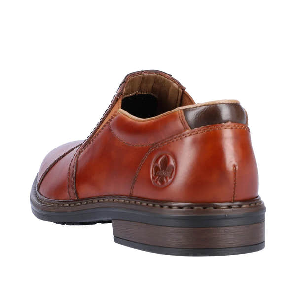 Rieker 17659-23 Mens Brown Leather Slip On Shoes-elevate your sole