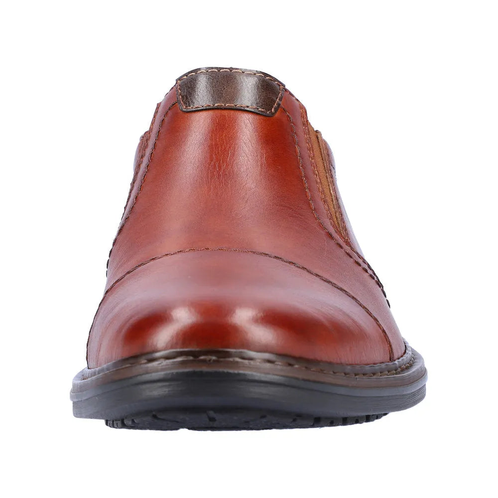 Rieker 17659-23 Mens Brown Leather Slip On Shoes-elevate your sole