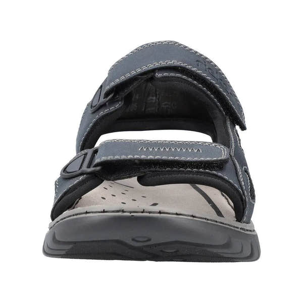 Rieker 26761-14 Mens Navy Touch Fastening Walking Sanda-elevate your sole