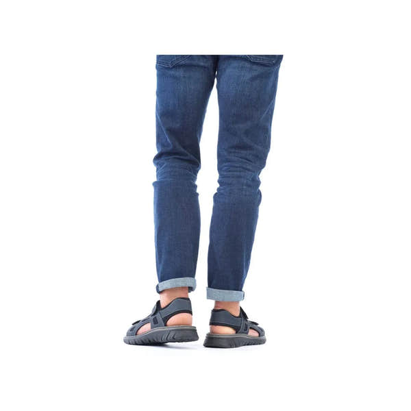 Rieker 26761-14 Mens Navy Touch Fastening Walking Sanda-elevate your sole