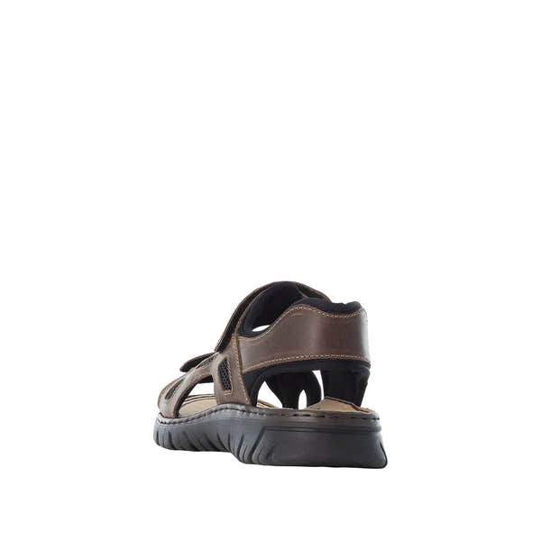 Rieker 26761-26 Mens Brown Touch Fastening Sandals-elevate your sole