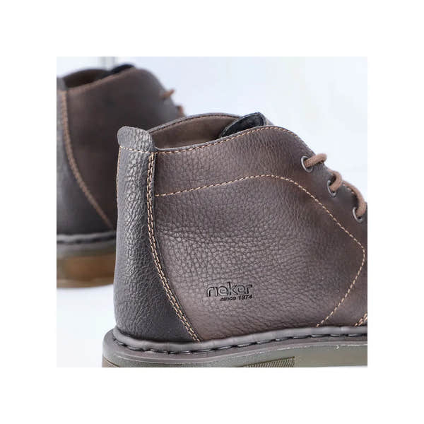 Rieker 31640-25 Mens Brown Leather Lace Up Ankle Boots-elevate your sole