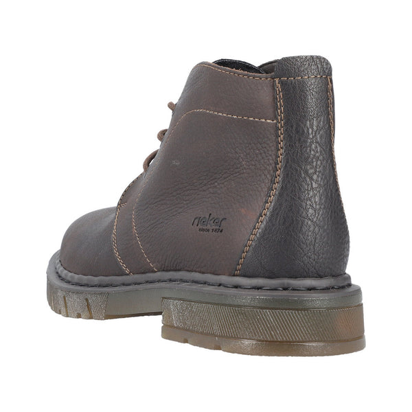 Rieker 31640-25 Mens Brown Leather Lace Up Ankle Boots-elevate your sole