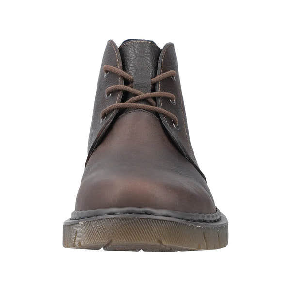 Rieker 31640-25 Mens Brown Leather Lace Up Ankle Boots-elevate your sole